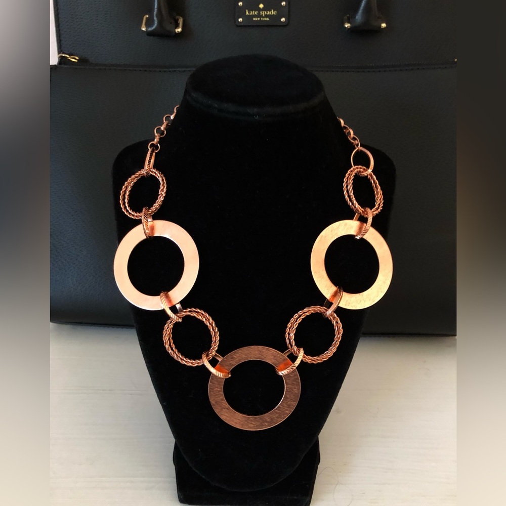 NEW Bold Copper Ring Necklace